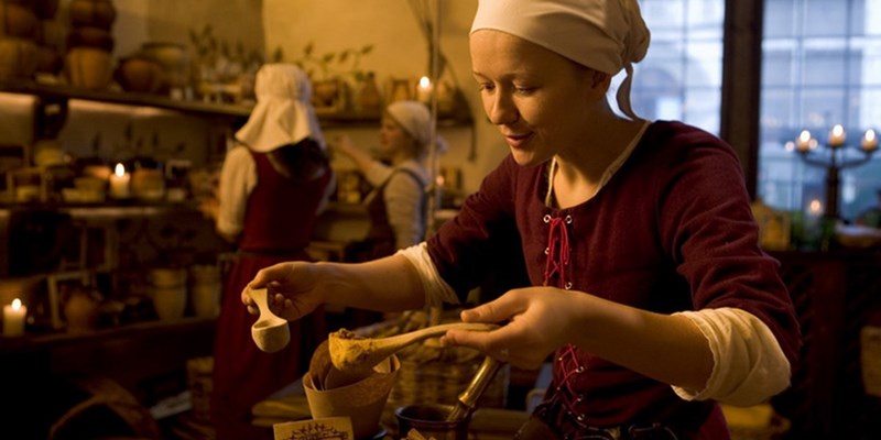 Some pottery in Olde Hansa, Tallinn