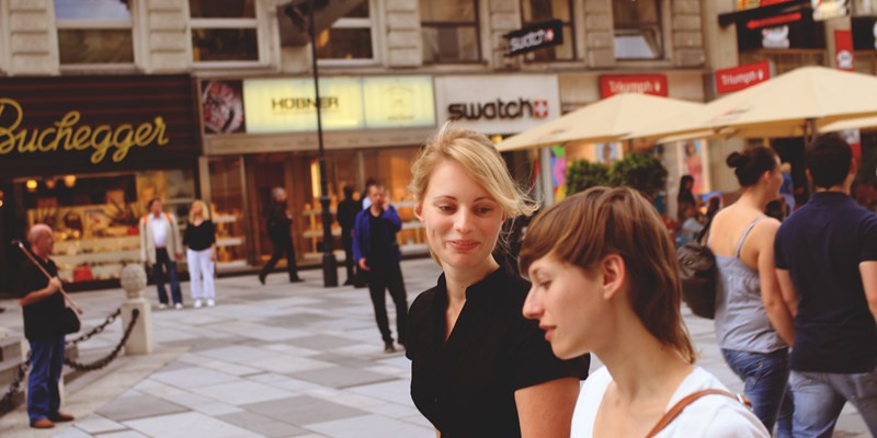 Carinthian Street is the most famous shopping street in central Vienna