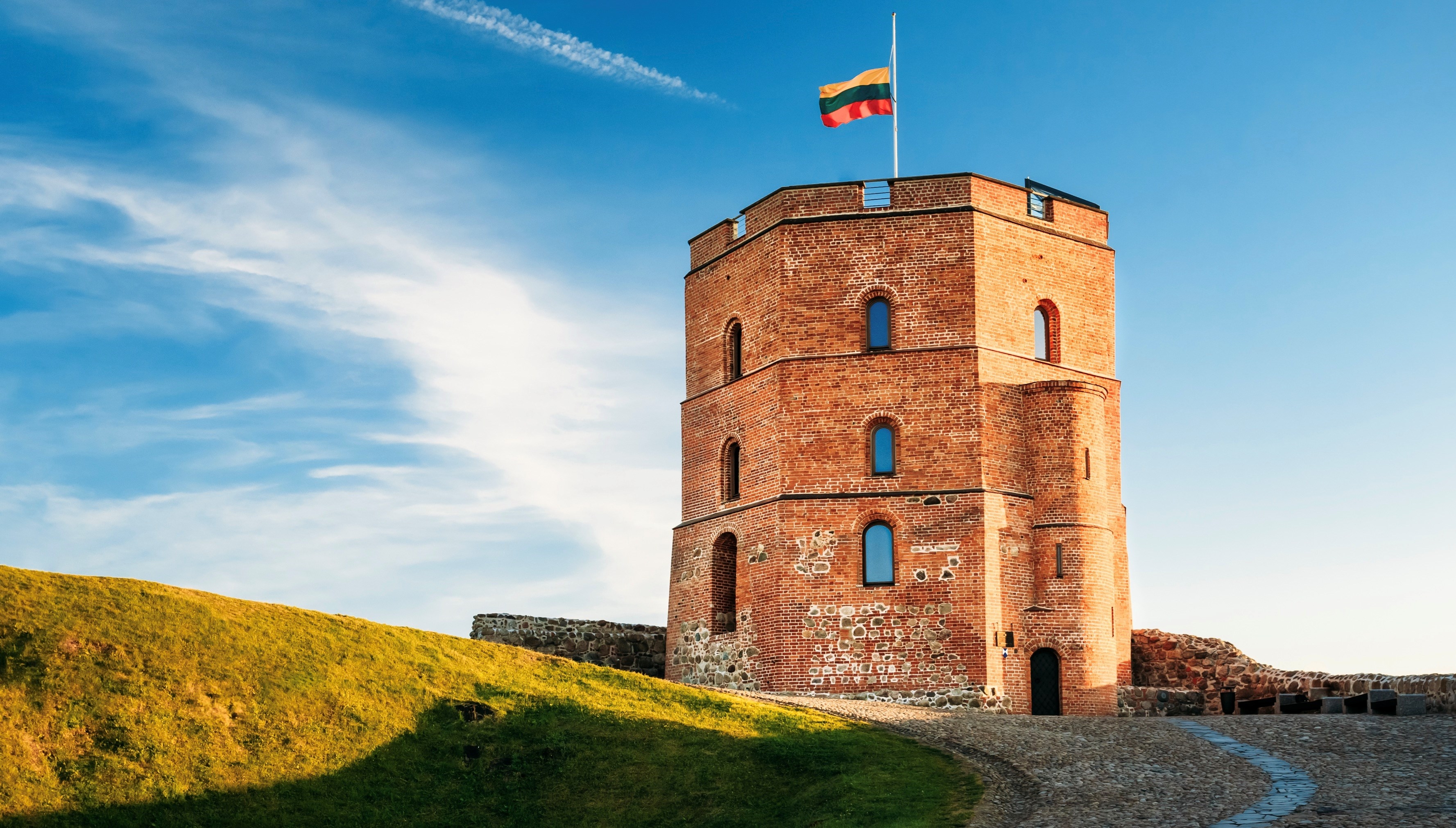 Tower Of Gediminas (Gedimino) In Vilnius, Lithuania